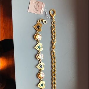 Catherine Stein gold tone bracelets